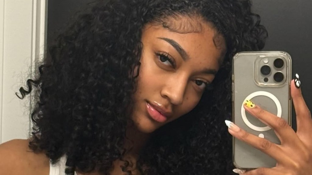 Angel Reese Marks Valentine’s Day in Bikini