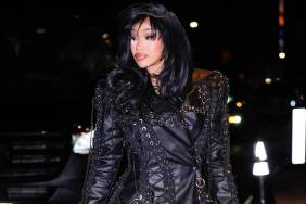 Cardi B’s Sheer Minidress Commands Attention at Super Bowl Party