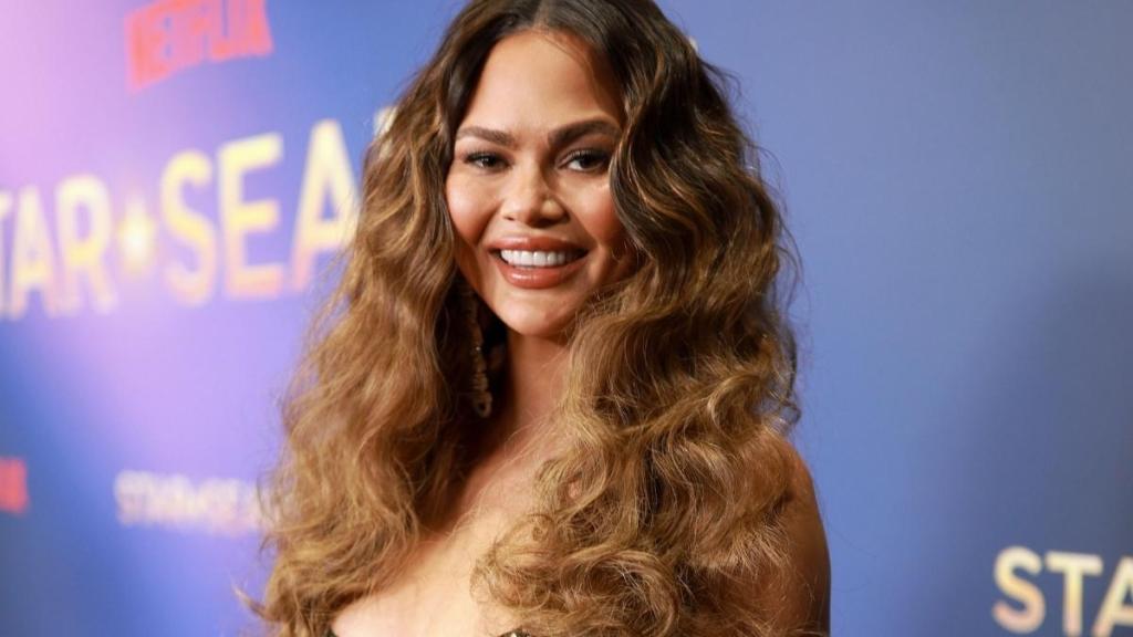 Chrissy Teigen Brings in Daughters To Celebrate Brand's Birthday in Video