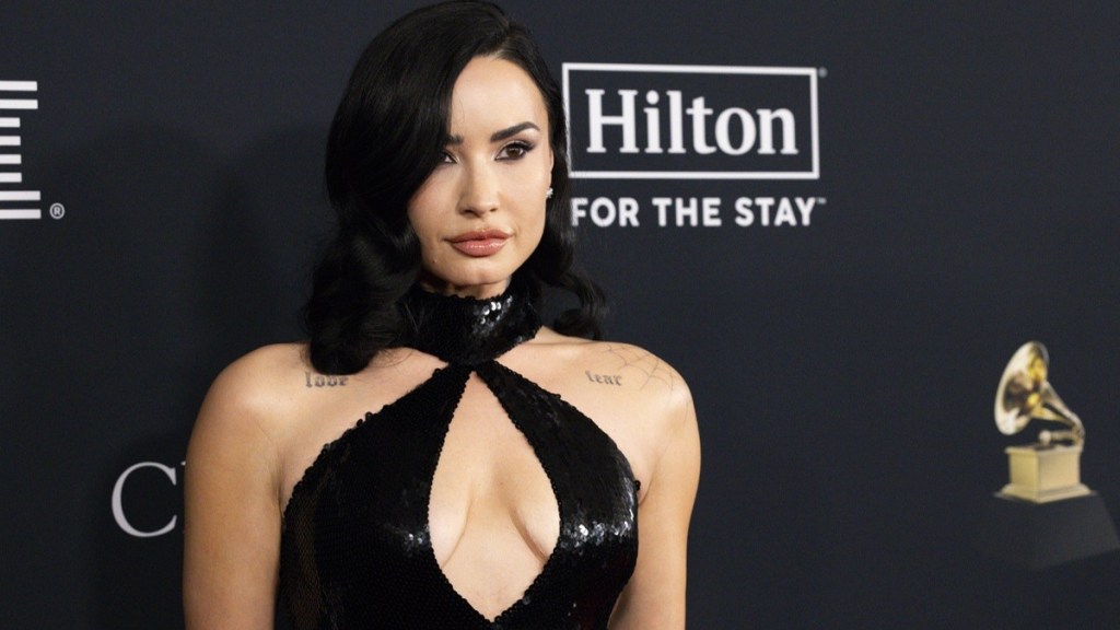 Demi Lovato Shines in Cutout Look at Pre-Grammy Event