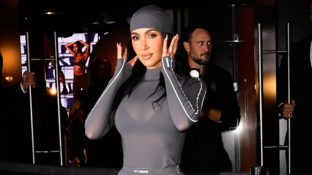 Kim Kardashian’s NikeSkims Towel Top Look Is Too Bold To Miss