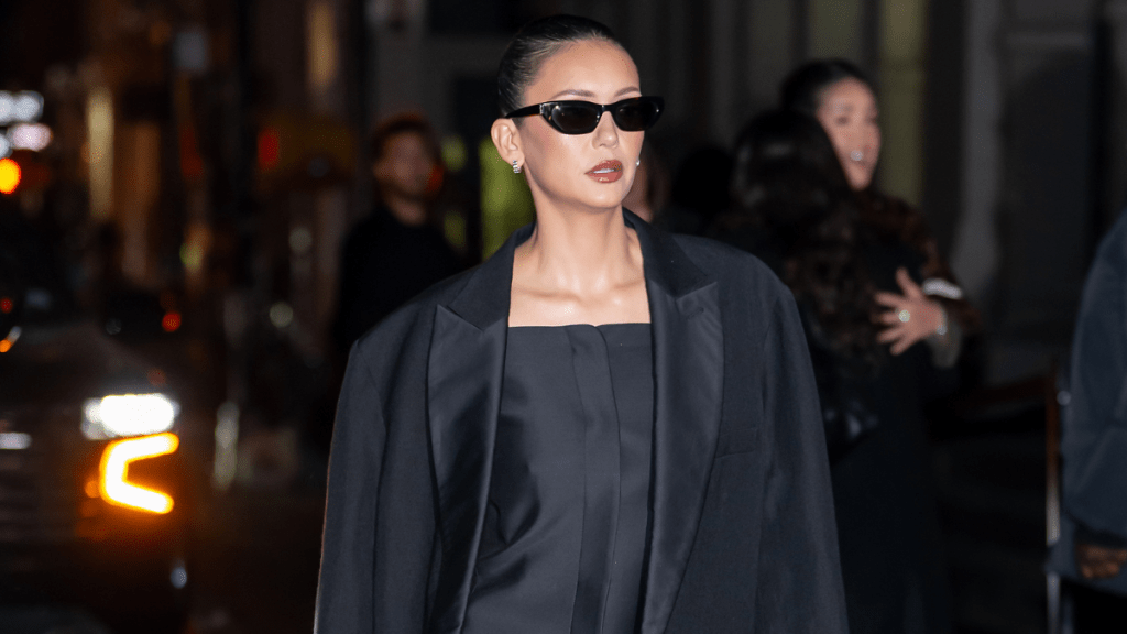 Nina Dobrev Swaps Minidress for Attersee Jacket at YSL Beauty Event