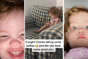 Baby's Selfie Session Caught on Camera by Dad