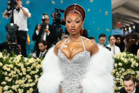 Megan Thee Stallion's Tiny LV Bag Elevates Blazer as Micro Minidress Look