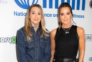 Morgan Wade and Kyle Richards pose together at a red carpet event