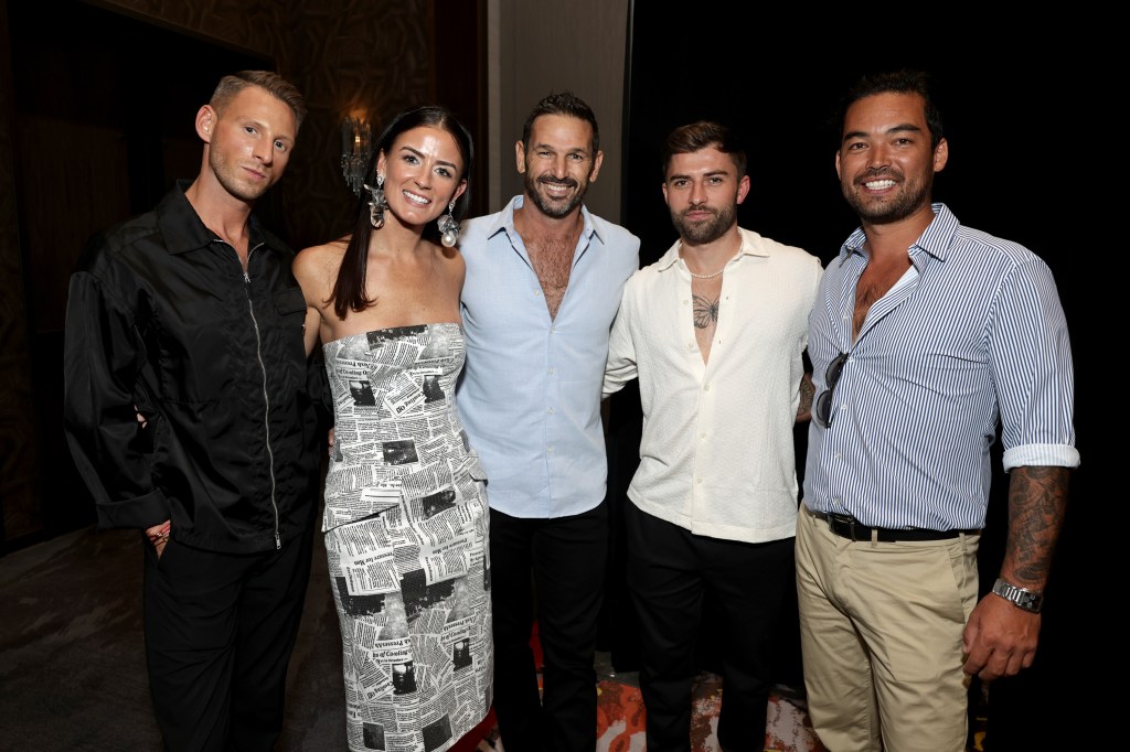 Fraser Olander, Aesha Scott, Captain Jason Chambers, Luka Brunton, and Colin MacRae at Caesars Forum in Las Vegas, NV on Sunday, November 5, 2023 --