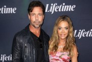 Aaron Phypers and Denise Richards at a LIfetime event