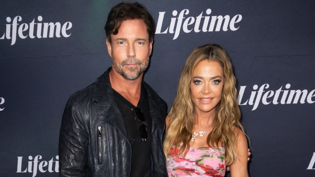 Aaron Phypers and Denise Richards at a LIfetime event