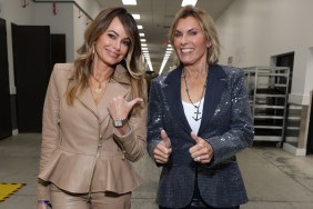 Captain Sandy Yawn giving a thumbs up, walking next to Leah Yawn