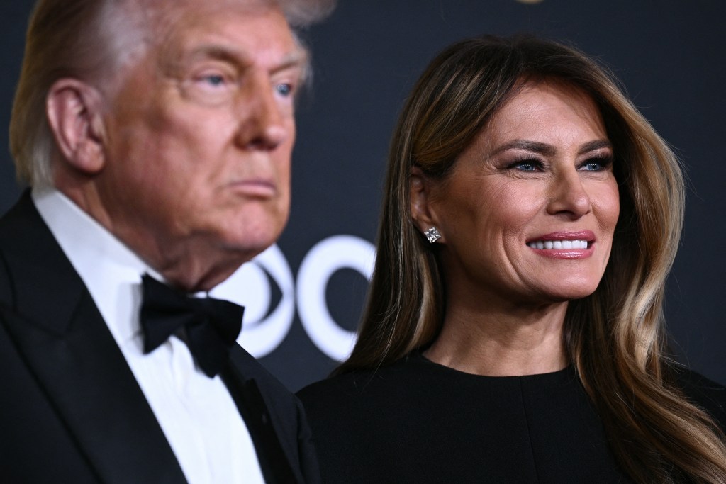 Melania Trump with husband Donald