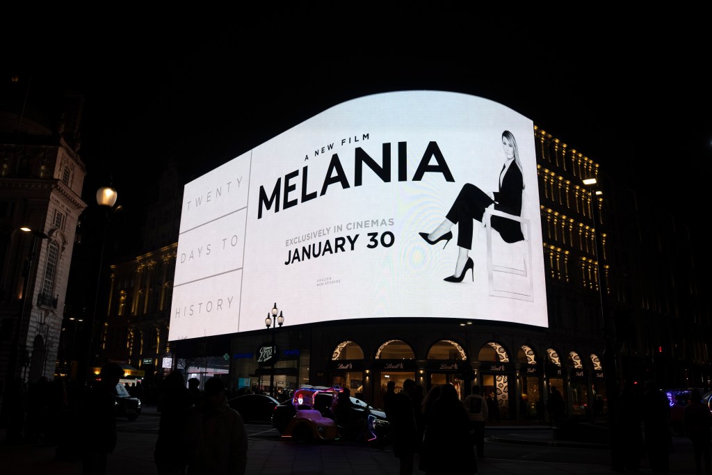 Melania movie marquee 