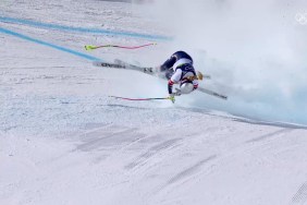 Lindsey Vonn crashingAlpine Skiing - Milano Cortina 2026 Winter Olympics: Day 2