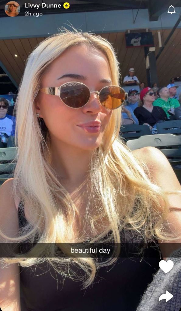 Livvy Dunne sunkissed photo