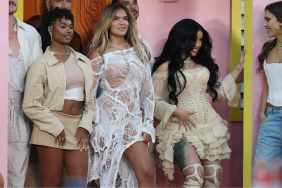 Karol G’s Fully Sheer Ann Demeulemeester Dress Has Super Bold High Slit