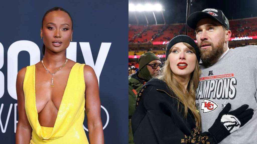 Travis Kelce's Ex Seemingly Takes a Swipe at Him & Taylor Swift in New Ad