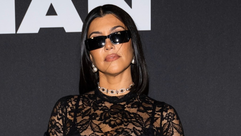 Kourtney Kardashian Drops Jaws in Lace Mini Dress