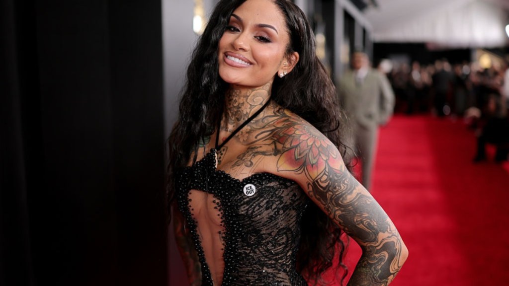 Kehlani’s PatBo Minidress With Cutouts Also Boasts a See-Through Skirt
