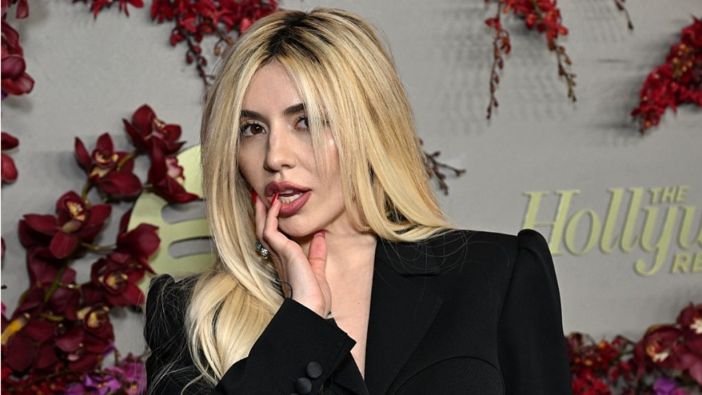 Ava Max Stuns in Eye-Catching Ruffled Shorts Ensemble