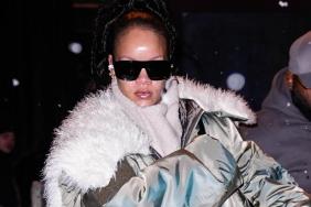Rihanna Does Birthday Chic Bold in La Maskarade Coat & YSL Shades