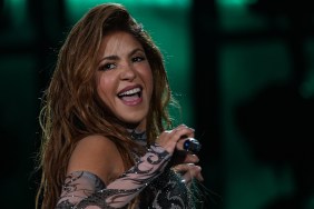 Shakira Steps Out in a Corset-Style Top for Tour Date