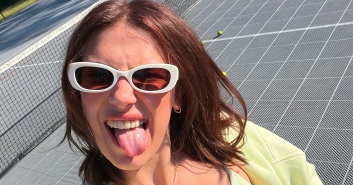 Millie Bobby Brown Plays With Tennis Balls in Miniskirt&hellip;