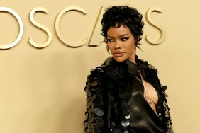 Teyana Taylor Steps Out at the Luncheon in a Sheer Ensemble