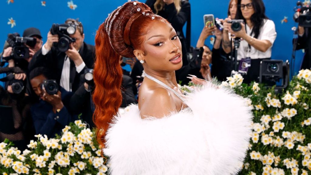 Megan Thee Stallion Goes Bold in Fully See-Through Dress for MFW Party