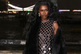 Jodie Turner-Smith Turns up the Party in Burberry Sequin Micro Minidress