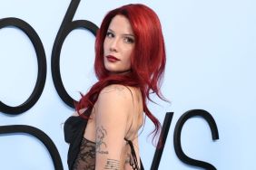 Halsey Chooses a Sheer Cutout Dress for the 56 Days Premiere
