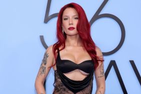 Halsey Lets Her Sheer Seth Pratt Cutout Dress Do the Talking at Premiere