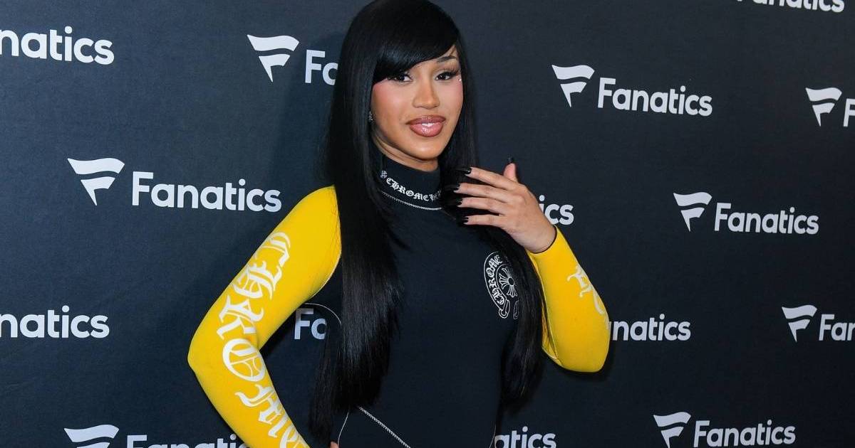 Cardi B's Chrome Hearts Catsuit Look for Super Bowl Party Is Unmissable