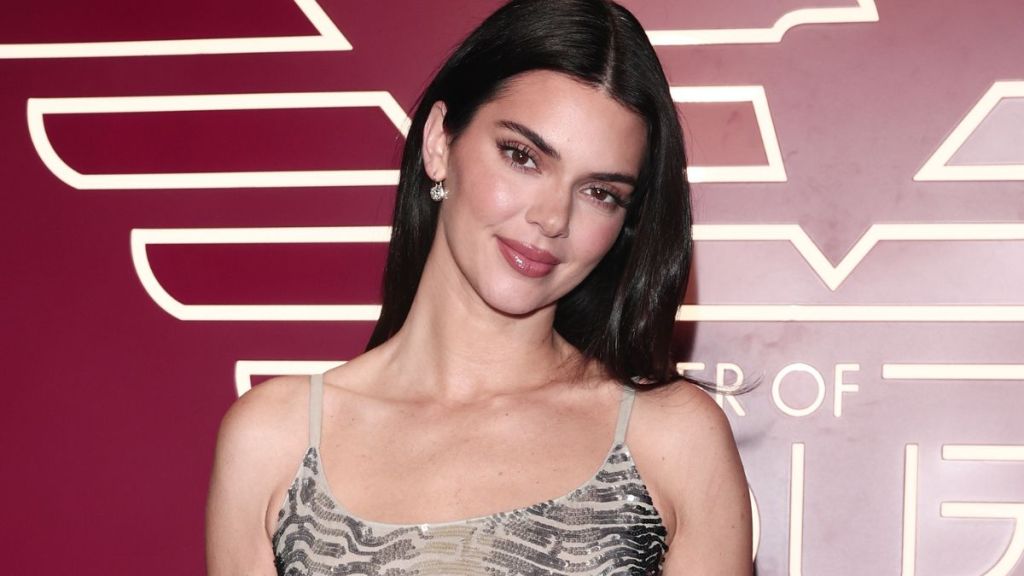 Kendall Jenner's Armani Dress Hanging by 2 Strings Is Beyond Dazzling