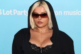 Bebe Rexha Serves Moves in Dress Hanging by Strings at Grammys Party