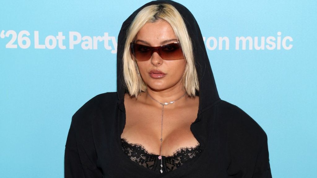 Bebe Rexha Serves Moves in Dress Hanging by Strings at Grammys Party