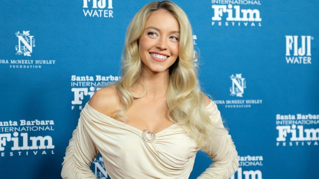 Sydney Sweeney Turns Heads in Off-the-Shoulder Ceil Chapman Gown at SBIFF