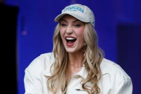 Cameron Brink’s Micro Minidress Looks Like a Big Denim Jacket on Game Day