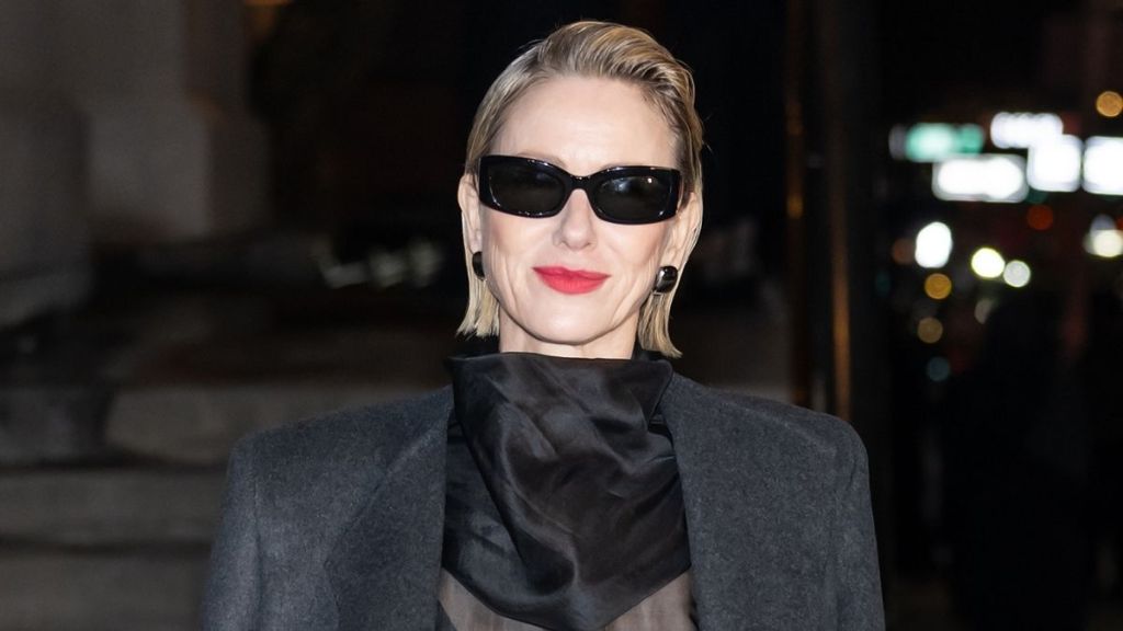 Naomi Watts’ Khaite Dress Has an Unexpected Sheer Detail for NYFW Show