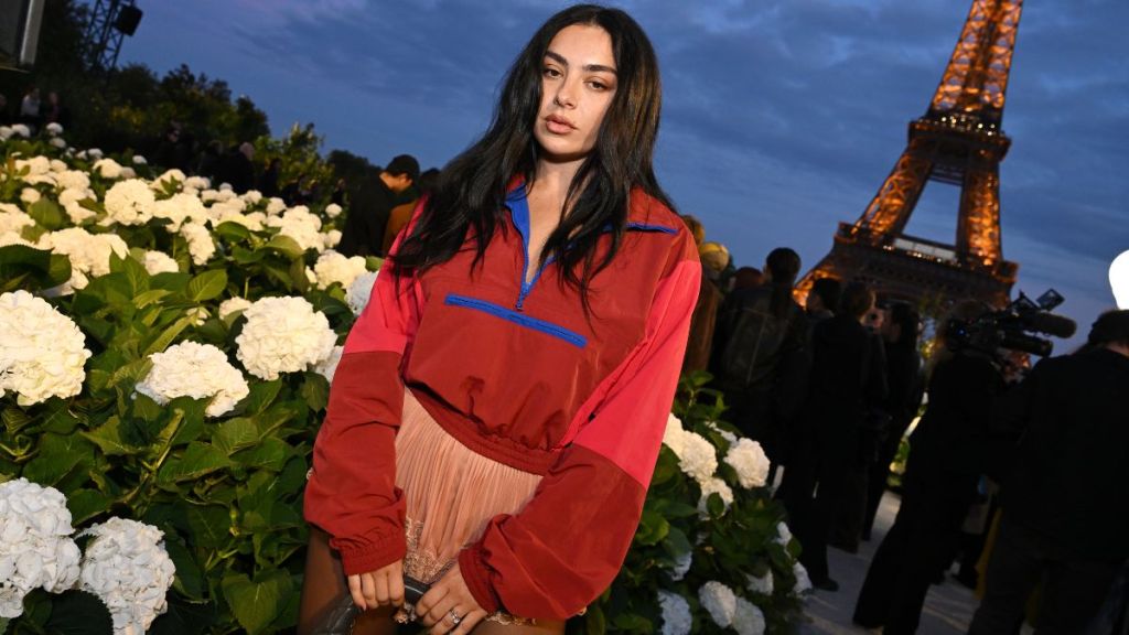 Charli XCX Turns Heads in Sheer Top & Slit Skirt for Movie Promotion