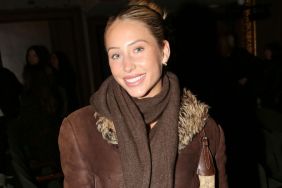 Alix Earle Layers Micro Miniskirt Under Gucci Faux Fur Jacket Look