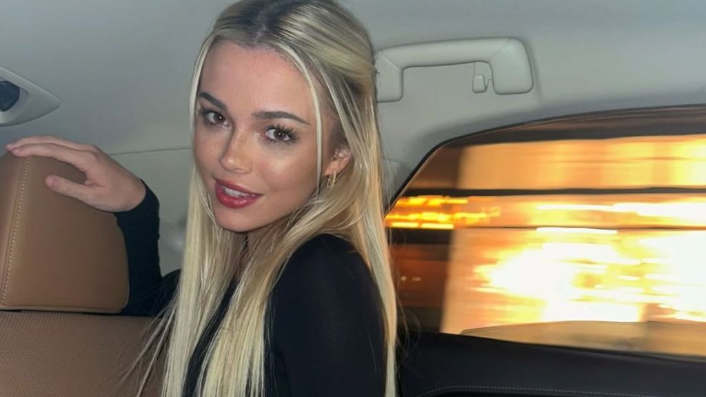 Livvy Dunne Chills on Huge Sofa in a Cami Top After Joining Tom Brady’s Team