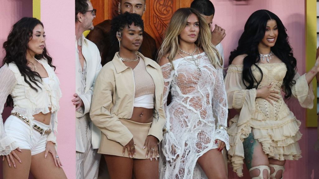 Cardi B's Zimmermann Corset Dress for Super Bowl Does WAG Style Romantic