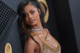 Tyla Turns Heads in Vintage Dsquared2 Dress With Dramatic Train