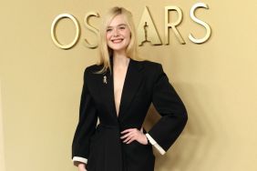 Elle Fanning's Givenchy Jacket & Skirt Feature Ridiculously High Slit