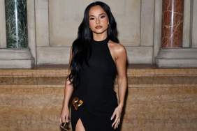 Becky G's Fully Sheer Amiri Dress Features Super Bold High Slit