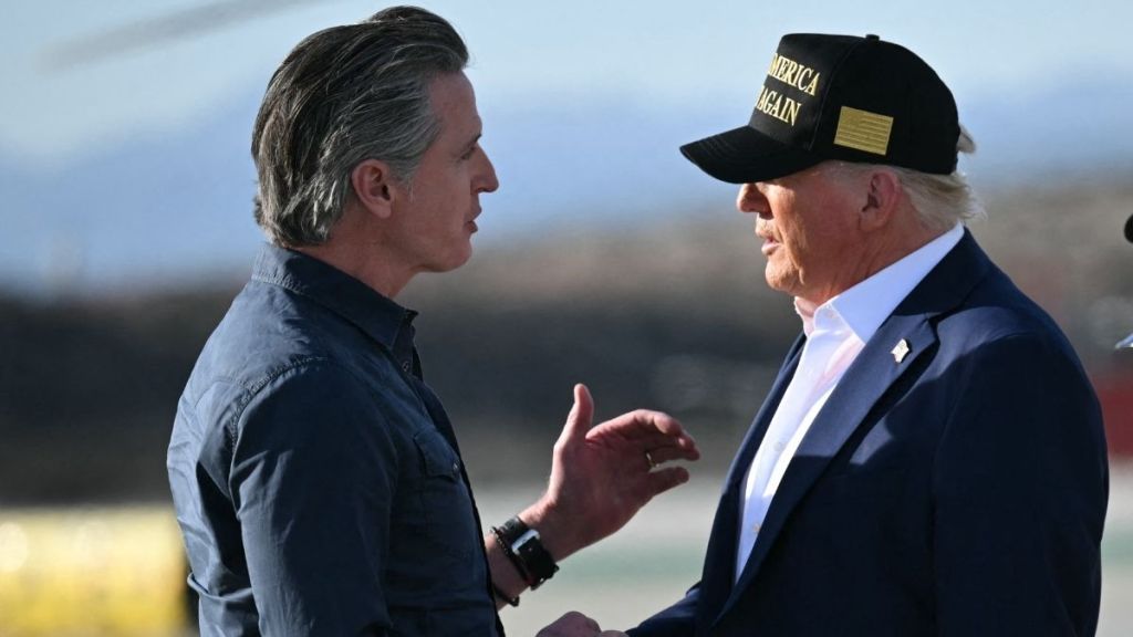 Gavin Newsom Shades Donald Trump’s SOTU Hairstyle