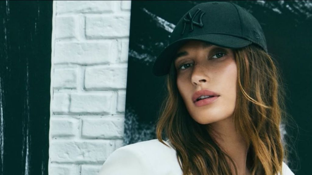 Hailey Bieber Shows Off Mini Shorts for DKNY