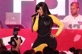 Cardi B Pairs Bodysuit With Holes Everywhere & Sheer Tights Amid Tour