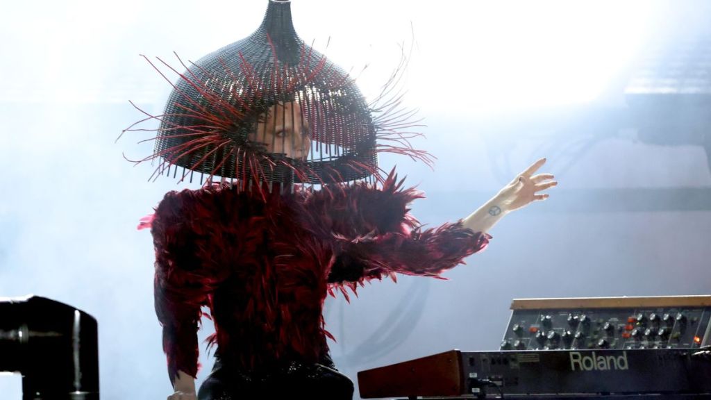 Lady Gaga Levels up in Alexander McQueen With Birdcage-Inspired Headpiece