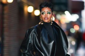 Teyana Taylor’s Phoebe Philo Jacket’s Neckline Is a Little Too Daring