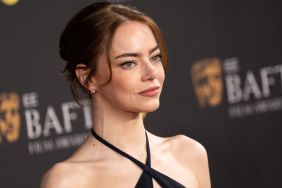 Emma Stone Shows Off Bold Keyhole in Louis Vuitton Dress for Red Carpet